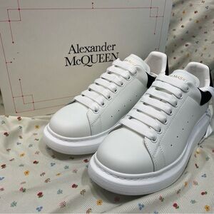 Alexander McQueen White and Black Men's Sneakers